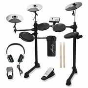 Rent to own ADM Electric Beginner Kid Drum Set, Electronic Drum Kit with 8'' Snare Drum, 180 Sounds, Headphones, Drumsticks*2 Pairs