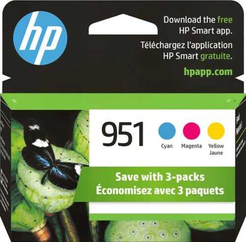 Rent to own HP - 951 3-Pack Standard Capacity Ink Cartridges - Cyan/Magenta/Yellow