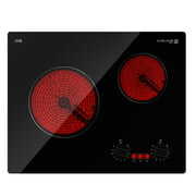 Rent to own Gasland Chef 21 inch Electric Cooktop,2 Burners Ceramic Electric Stove 240V,Knobs Control