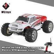 Rent to own WLtoys A979-B 2.4G 1/18 Scale 4WD 70KM/h High Speed Electric RTR Truck RC Car
