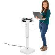 Rent to own Stand Steady PowerPro Charging Station | Mobile Power Tower for Multiple Devices | Charging Tower with 8 USB-A Ports and 8 AC Outlets | UL Safety-Certified Charging for Schools & Businesses