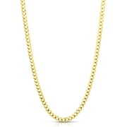 Rent to own 14K Yellow Gold 24in 4.7mm Comfort Curb Chain with Lobster Clasp