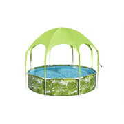 Rent to own H2OGO 8 ft. x 20 in. Round Above Ground Pool Set With Pool Shade