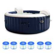 Rent to own Intex PureSpa Plus 6 Person Inflatable Hot Tub with 6 Type S1 Filter Cartridges