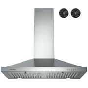 Rent to own Range Hood 30 inch, IsEasy Wall Mount Vent Hood 500 CFM with Ducted Convertible Ductless Kitchen Hood in Stainless Steel, 3 Speed Exhaust Fan, LED Lights