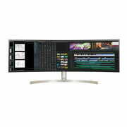 Rent to own LG 49in. 32:9 UltraWide Dual QHD IPS Curved LED Monitor with HDR 10 - White