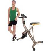 Rent to own JAKKEN Gold Heavy Duty Foldable Exercise Bike with 400 lbs Weight Capacity