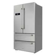 Thor Kitchen 36" 20.7 Cu Ft French Door Refrigerator with Two Freezer Drawers, Dual Cooling System,  & Adjustable Shelving, Stainless Steel