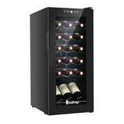 Zimtown 1.8Cu.Ft 18Bottle Compressor Wine Cooler Refrigerator Freestanding Compact Mini Wine Fridge