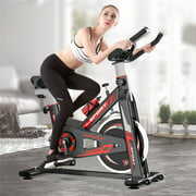 Rent to own Indoor Cycling Bike Stationary Exercise Bike, Excersize Bike Comfortable Seat Cushion, Ipad Holder with LCD Monitor for Home Cardio Workout Fitness Machine