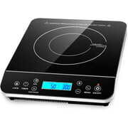 Rent to own Portable Induction Cooktop  Countertop Burner Induction Hot Plate with LCD Sensor Touch 1800 Watts  Silver 9600LS/BT-200DZ