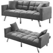 Rent to own Sleeper Sofa Bed Modern Tuft Futon Couch Convertible ...