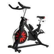 Rent to own Zaqw Belt Drive Indoor Cycling Bike with Magnetic Resistance Exercise Bikes Stationary - red black XH