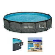 Rent to own Summer Waves 12' x 33" Round Frame Above Ground Swimming Pool Set
