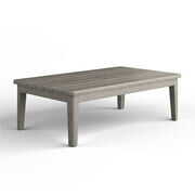 Rent to own Carmel 43" Wide Contemporary Outdoor Coffee Table in Distressed Weathered Gray