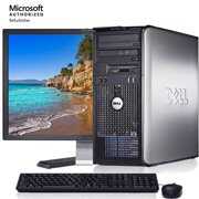 Rent to own Refurbished Dell OptiPlex Windows 10 Pro Desktop Computer Tower Intel Core 2 Duo 2.13GHz 8GB RAM 250GB Hard Drive DVD Wifi with a 19" LCD