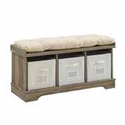 Rent to own HumbleNest Countryside 42 in. Modern Farmhouse Entryway Storage Bench