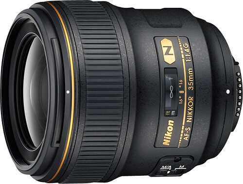 Rent to own Nikon - AF-S NIKKOR 35mm f/1.4G Wide-Angle Lens - Black