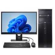 Rent to own Used HP Pro/Elite Desktop Computer Bundle with an Intel Core i5 Processor 4GB RAM 250GB HD DVD-RW Wifi and a 19" LCD Windows 11 - One Year Warranty!