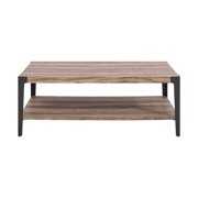 Rent to own Danya B. Modern Industrial Coffee Table in Distressed Wood Finish with Metal