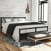 Rent to own Metal Bed Frame QUEEN Size with Vintage Headboard and Footboard Platform Base Wrought Iron Bed Frame