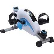 Rent to own MWM Sitting Mini Exercise Bike - Recumbent Exercise Bikes For Home Steppers Exercise For Seniors While Sitting Under Desk Bike ExerciseHands Bike Pedal Exerciser IPE210-WHITE/BLUE