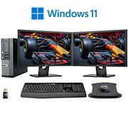 Rent to own Dell OptiPlex 7010 Desktop Computer 2.3 GHz i5 Processor Tower PC, 16GB, 512SSD HDD, Windows 11 Pro Pro x64, 19" Dual Monitor , USB Mouse & Keyboard - Used - Like New