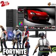 Rent to own Gaming Dell Desktop SFF Computer PC Intel Core i5 Processor 16GB Ram, 2TB HDD, New 22" LCD, NVIDIA GT 1030 DDR5, Bto Wi-Fi Adapter, Windows 10 Renewed