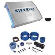 Rent to own Rockville RWK41 4 Gauge Complete Car Amp Wiring Installation Wire Kit with RCAs Bundle with Hifonics ZG-2400.1D ZEUS Gamma 2400 Watt Mono Amplifier Car Audio Class D Amp