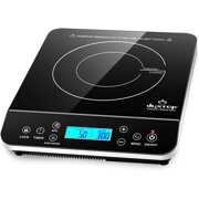 Rent to own Duxtop Portable Induction Cooktop, Countertop Burner Induction Hot Plate with LCD Sensor Touch 1800 Watts, Silver 9600LS/BT-200DZ