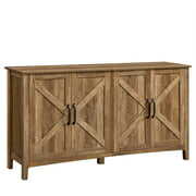 Rent to own Vasagle Buffet Cabinet, Sideboard, Table, Credenza, Rustic Walnut
