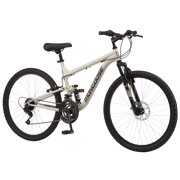 Rent to own Mongoose Major Mountain Bike, 26-inch wheels, 18 speeds, sand, mens style frame