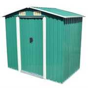 Rent to own Garden Storage Shed Green Metal 80.3"x52"x73.2"