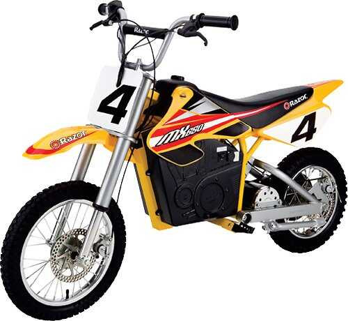 Rent to own Razor - Dirt Rocket MX650 Electric Bike - Yellow/Red/Black