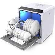 Rent to own Portable Dishwasher Countertop, IAGREEA No Hookup Needed Mini dishwasher with 5 L Built-in Water Tank & Inlet Hose, 6 Programs, 360 Dual Spray, Extra Dry Function for Apartments/Camping/Dorms/RV