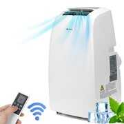 Rent to own AUGIENB 14000 BTU Portable Air Conditioner, 4 In 1 Functions Dehumidifier Cooling Fan Sleep Mode Remote Control w/ Window Kit