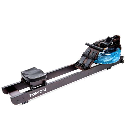 Rent to own Topiom Water Rowing Machine with TM-3 Performance Monitor Bluetooth Connected 400 lbs Max Load