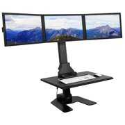 Rent to own Mount-It! Triple Monitor Electric Standing Desk Converter | Triple Monitor Mount