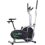 Rent to own Body Rider Elliptical Machine and Stationary Bike with Seat and Easy Computer, Dual Trainer 2-in-1 Cardio Exercise Machine, Home Gym, Workout Equipment BRD2000, Black & grey, One Size