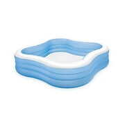 Rent to own Intex Swim Center Family Inflatable Pool, 90" X 90" X 22", for Ages 6+, Color may vary
