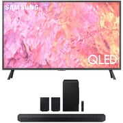 Rent to own Samsung QN70Q60CAFXZA 70 Inch QLED 4K Smart TV 2023 Bundle with Samsung 11.1.4 ch. Wireless Dolby ATMOS Soundbar and Rear Speakers