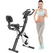 Rent to own Folding Exercise Bike; Fitness Upright and Recumbent X-Bike with 10-Level