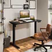 Rent to own FlexiSpot 48" x 24" Home Office Electric Height Adjustable Standing Desk Memory Programmable Presets Computer Desk Black Frame