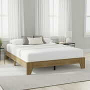 Rent to own Hillsdale Furniture Sunridge Queen Wood Platform Bed Frame, Knotty Oak