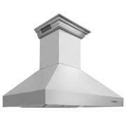 Rent to own ZLINE 60 in. Professional Wall Mount Range Hood in Stainless Steel with Built-in CrownSound Bluetooth Speakers (667CRN-BT-60)