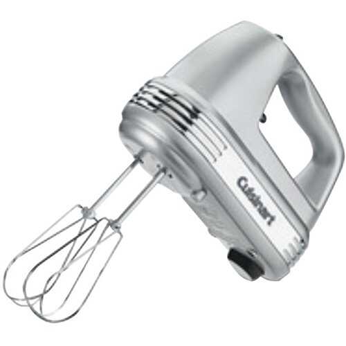 Cuisinart - HM-90BCS Power Advantage 9-Speed Hand Mixer - Brushed Chrome