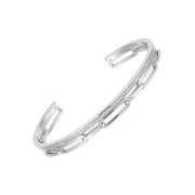 Women's Welry '1/4 cttw Diamond Pave Chain Cuff Bracelet' in Sterling Silver, 7"