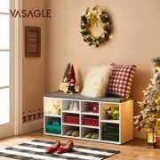 Rent to own Vasagle Cubbie Shoe Cabinet Storage Bench with Cushion, White