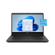 Rent to own HP Stream 14" Laptop, Intel Celeron N4120, 4GB RAM, 64GB eMMC, Jet Black, Windows 11 Home, 14-cf2121wm