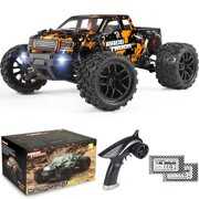 Rent to own HAIBOXING 1:18 Scale RC Monster Truck 18859E 36km/h Speed 4X4 Off Road Remote Control Truck,Waterproof Electric Powered RC Cars All Terrain Toys Vehicle with 2 Batteries,Xmas Gifts for Kid and Adults
